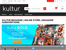 Tablet Screenshot of kulturmagazine.com